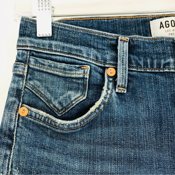 Agolde Sophie High Rise Distressed Skinny Jeans Size 27 - Picture 2 of 7